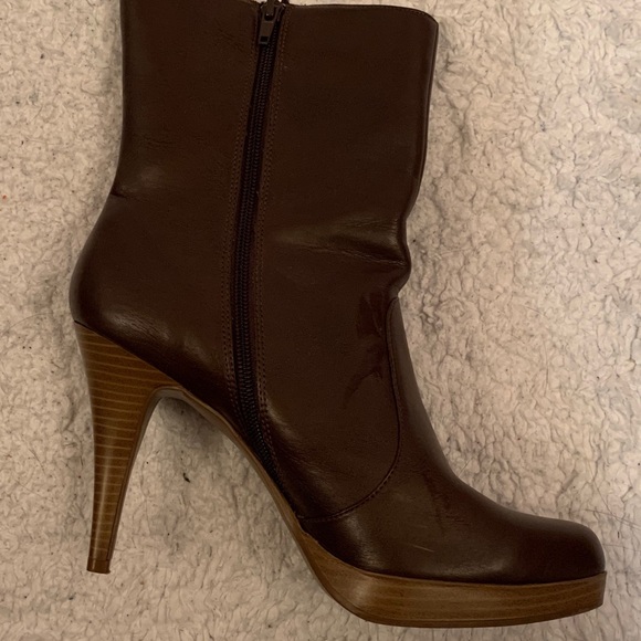 Letitia brown heeled boots - Picture 4 of 7
